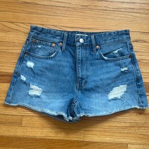NWT Madewell relaxed denim shorts 26